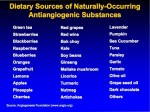 Foods that helpe regulate angiogenesis
