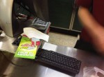 Classic security foible at a local Subway sandwich shop