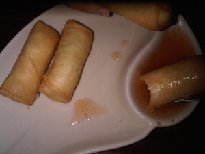 6:51pm Spring roll appetizer