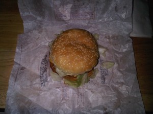 11:15pm Burger King "BK-Veggie" burger